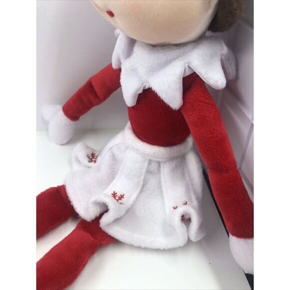 Elf on the Shelf Plush 14" Girl Doll 2010 Ruffled Skirt Snowflakes Christmas Toy - Picture 12 of 16